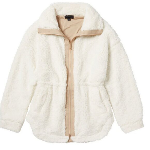 Summersalt high pile full zip Sherpa fleece jacket cinch waist soft fur XL - Picture 2 of 10